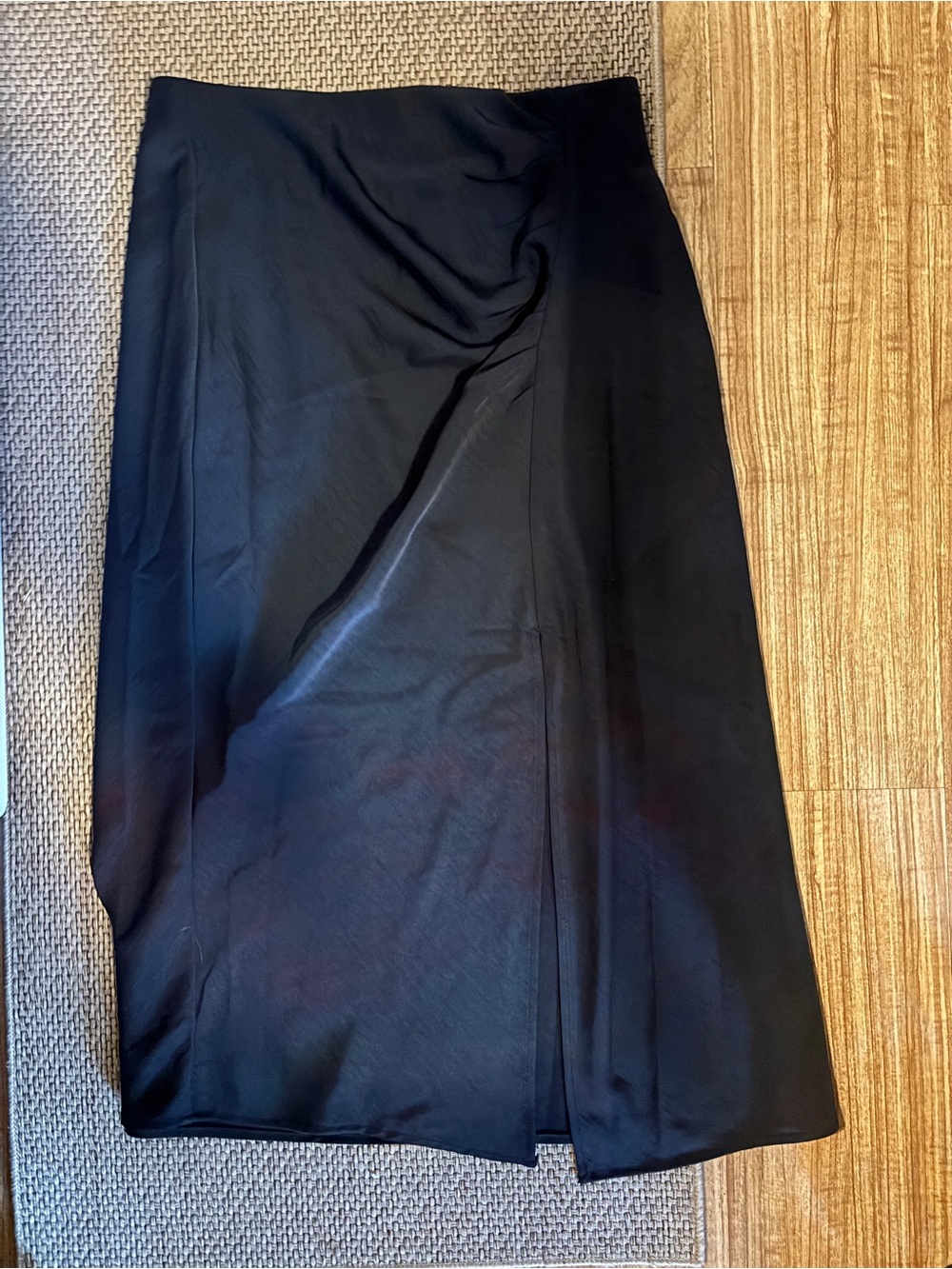 a new day Black Midi Skirt